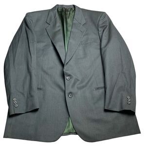 Gabbanini Firenze Blazer Mens 44R Gray 100% Wool Sport Coat